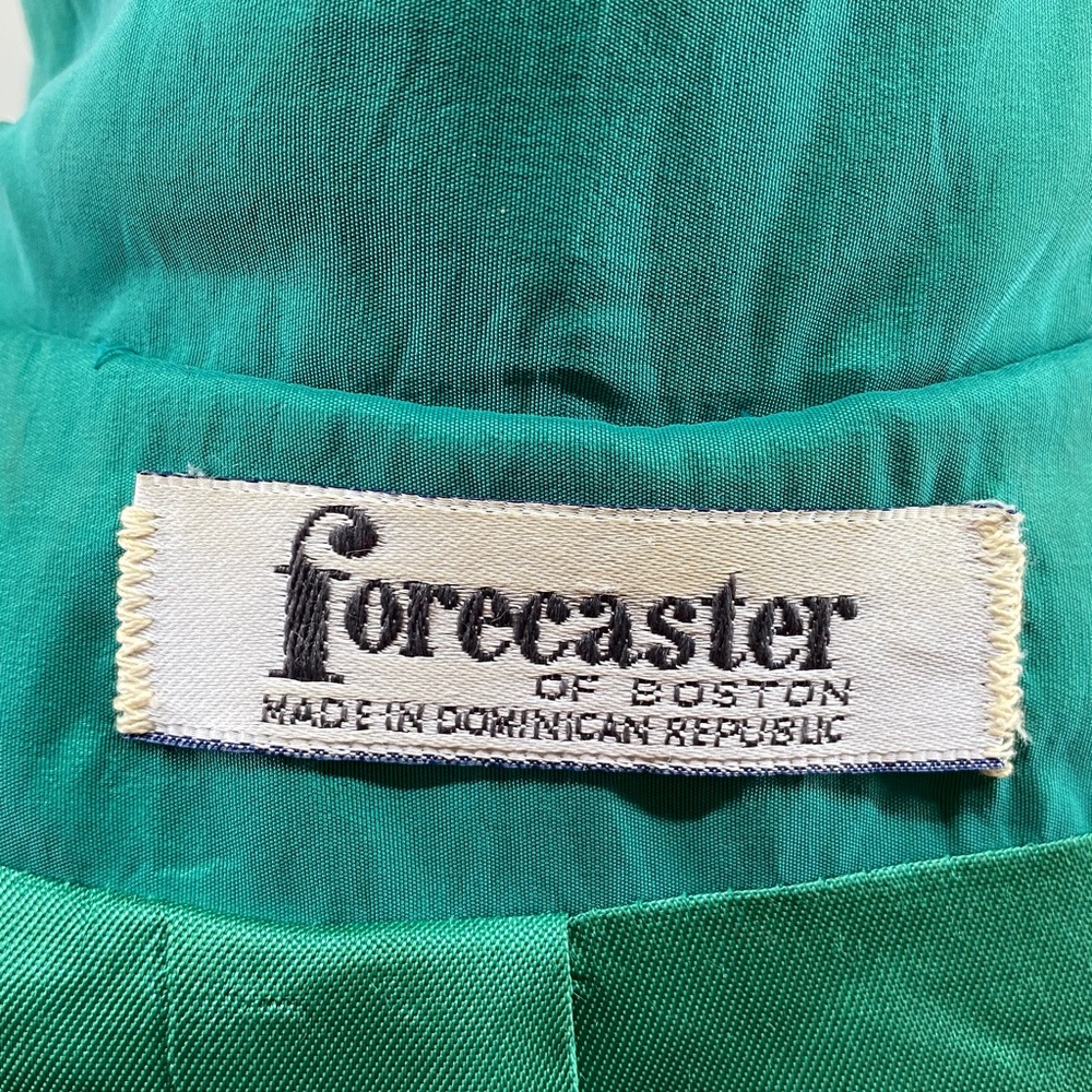 FORCASTER of BOSTON Women's Fully Lined Long Classic Belted Teal Trench Coat-7/8 - Picture 3 of 16